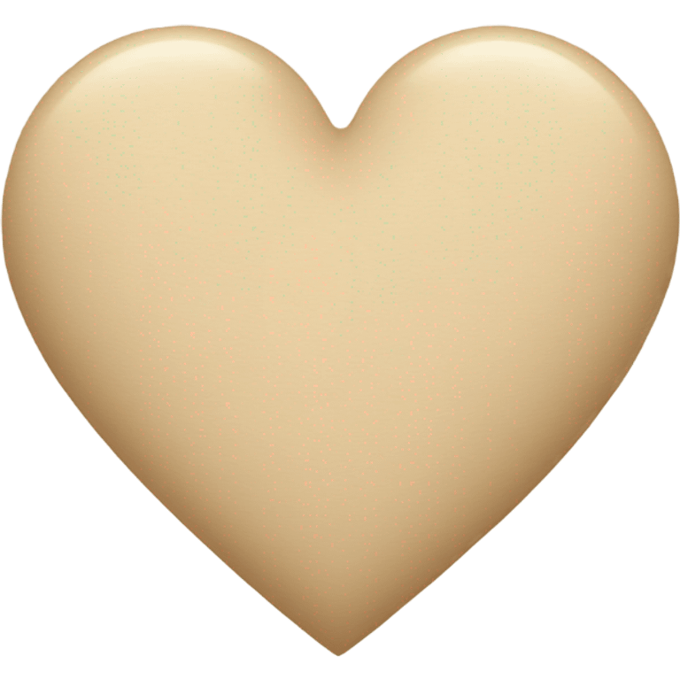 beige heart emoji