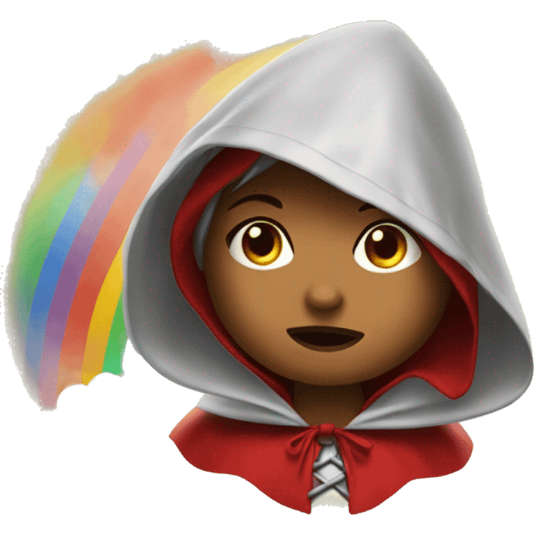 Little Red Riding Hood Spits Rainbows emoji