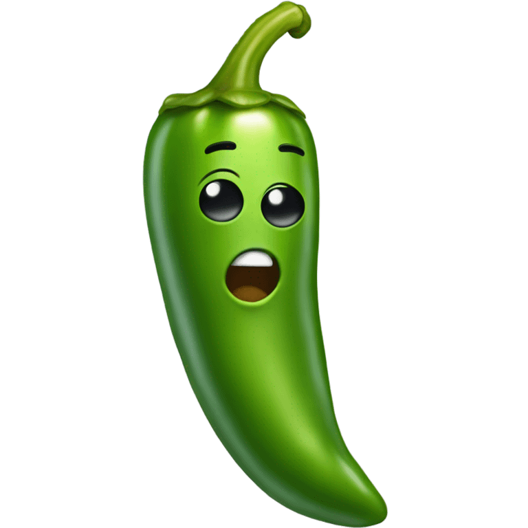 Green chile pepper emoji