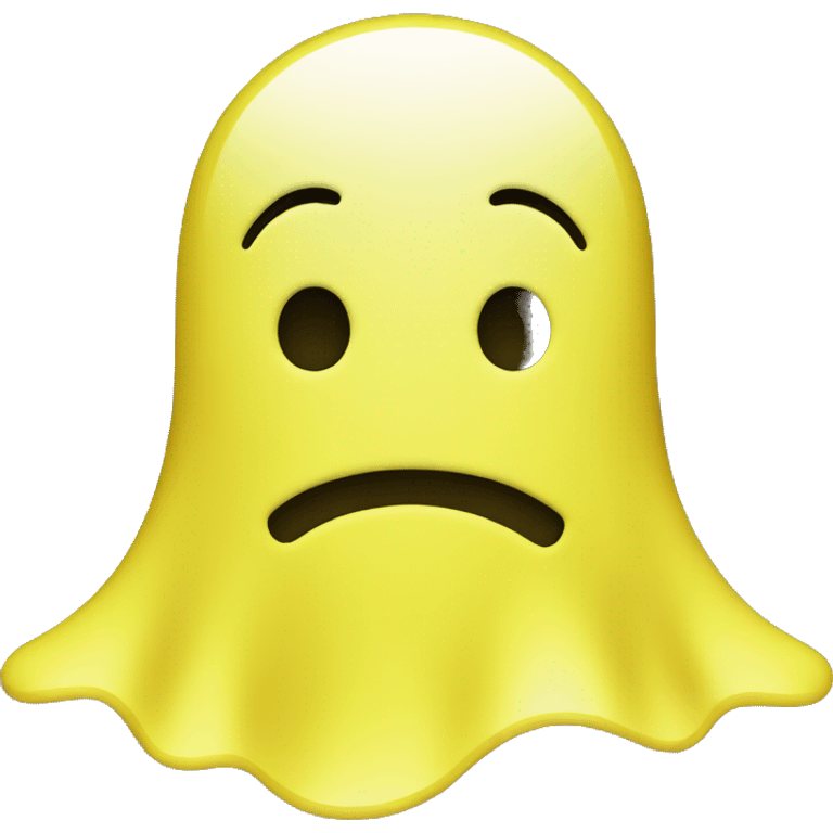 snapchat ghost smiling in yellow color all smiles emoji