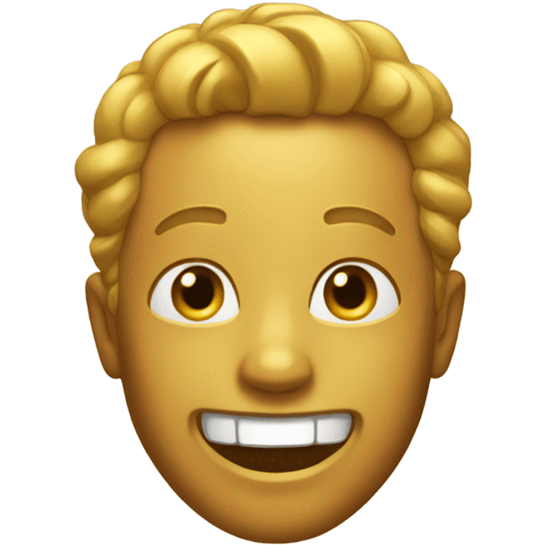 Golden smile emoji