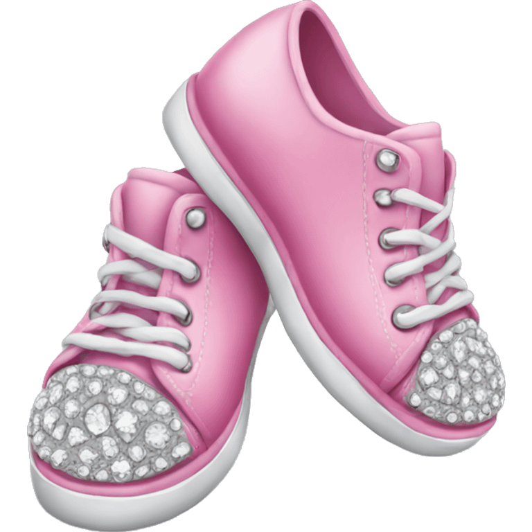 Pink shoes with diamonds  emoji