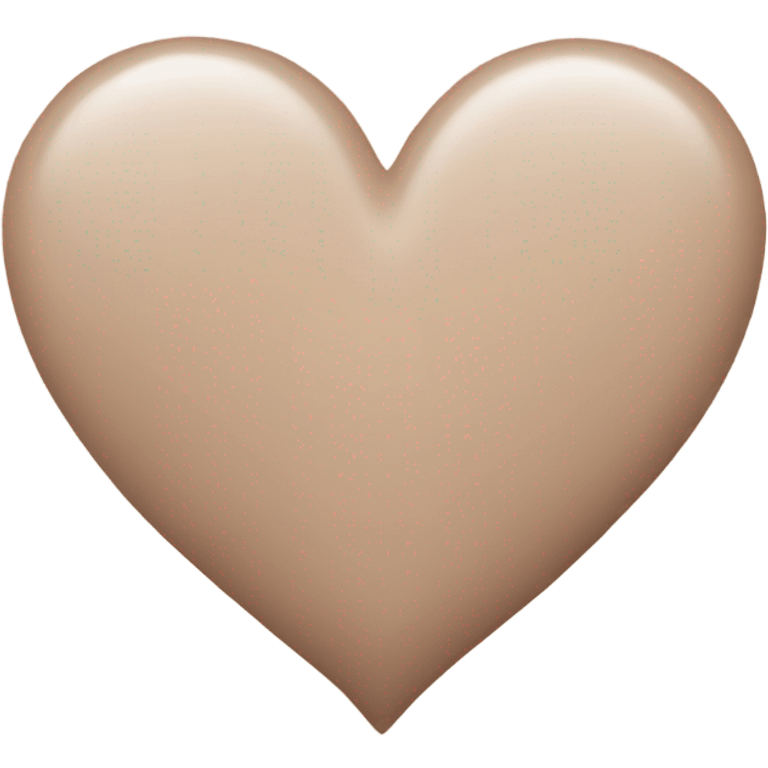 a pastel-brown heart emoji