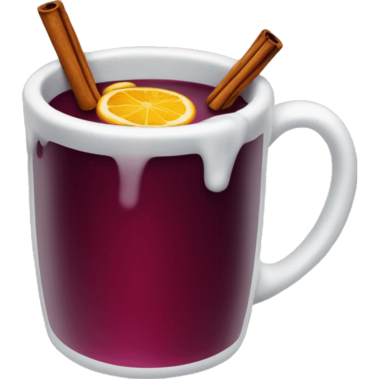 Mulled wine christmas cup emoji