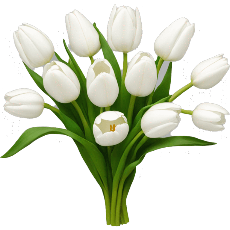 White tulips emoji