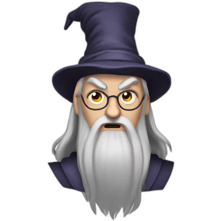 very angry dumbledore emoji