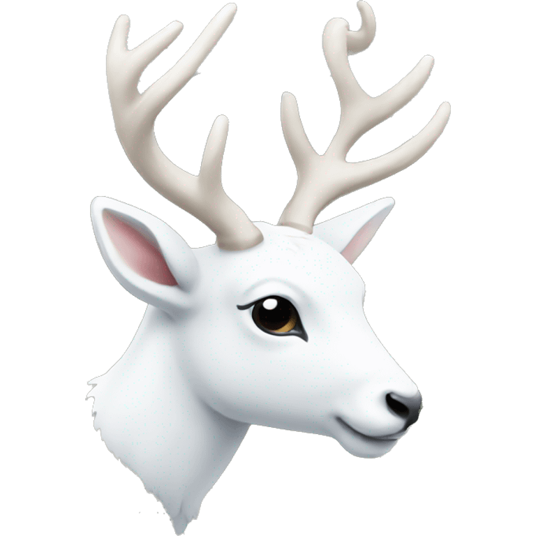 White deer emoji