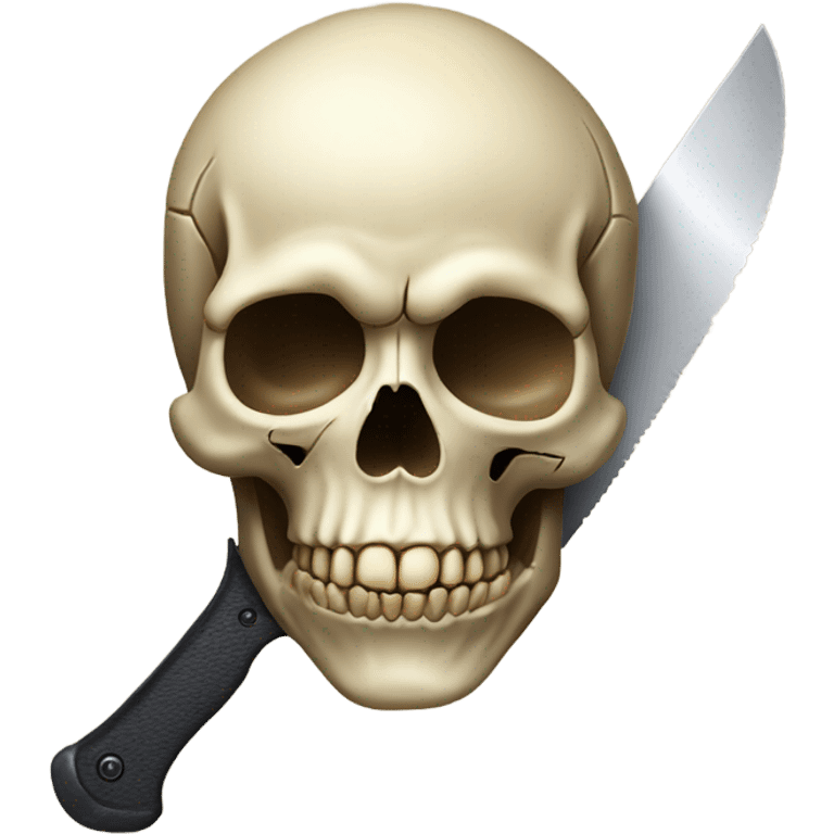 skull with knife emoji