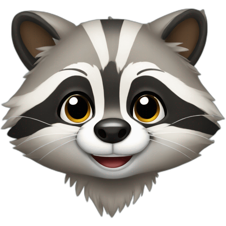 Cute Raccoon emoji