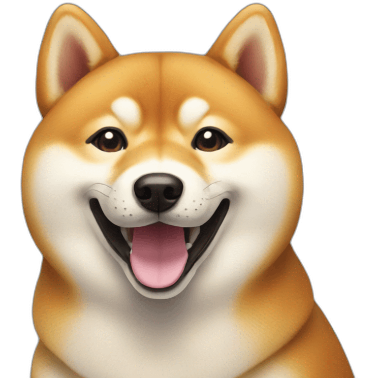 smiling shiba inu emoji