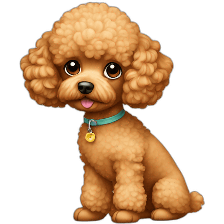 Apricot Toy poodle emoji