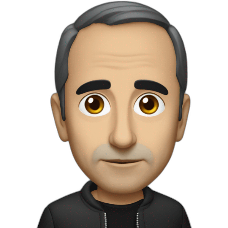 Érick Zemmour in black emoji