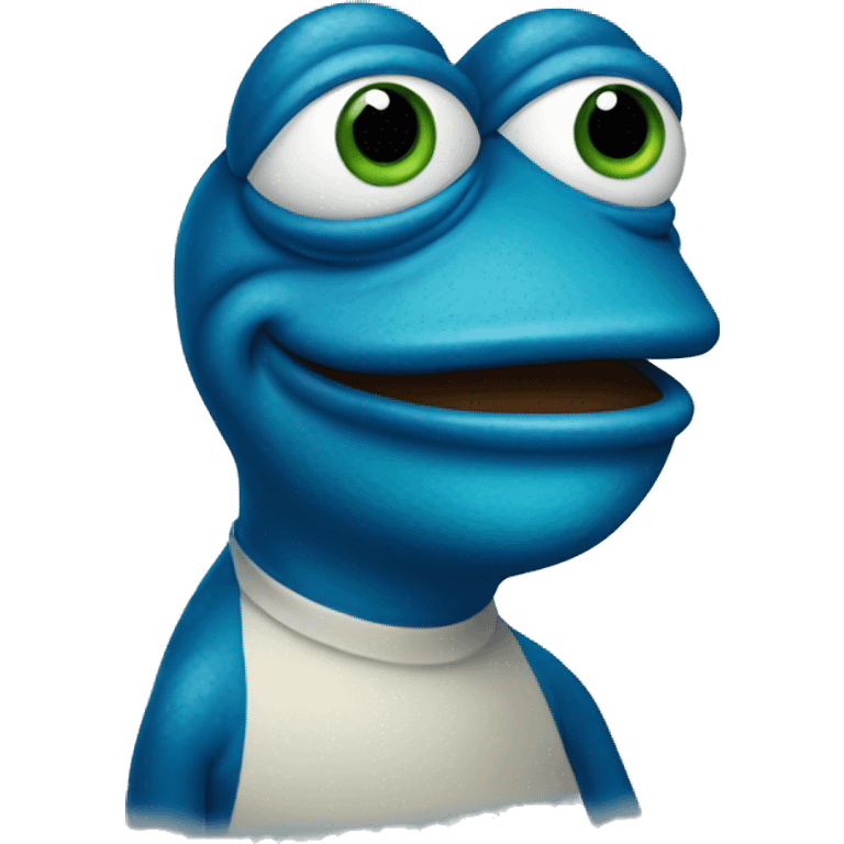 blue pepe the frog emoji