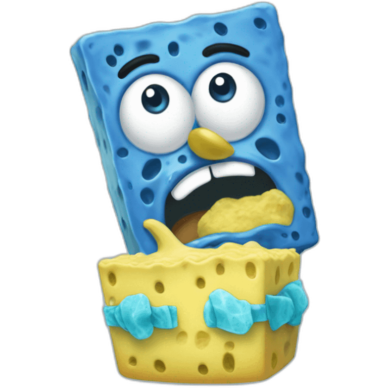 Bluey but spongebob emoji