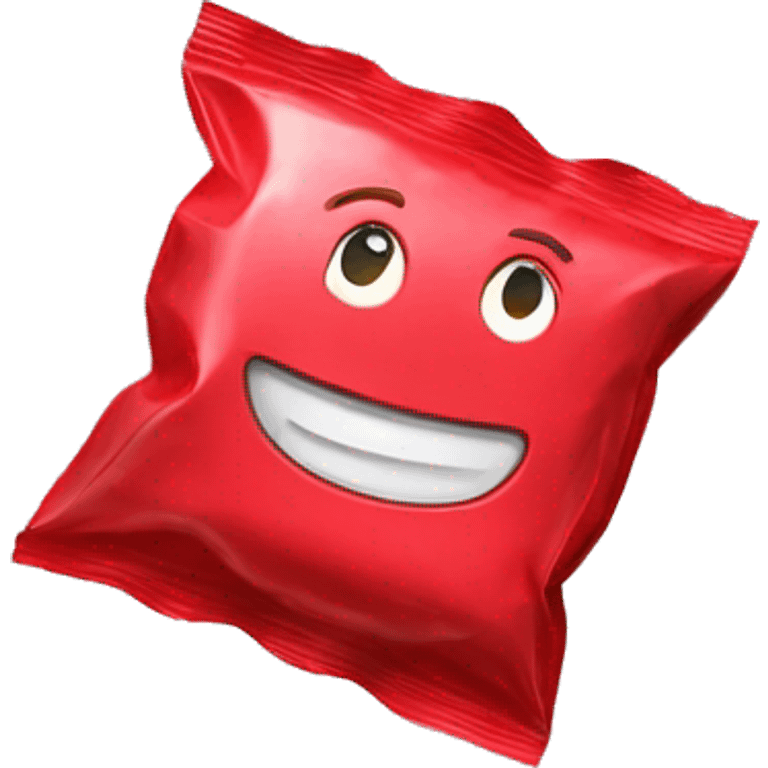 a candy in a red wrapper emoji