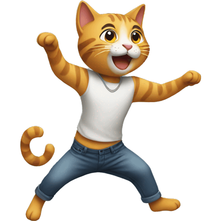 Cat dancing emoji