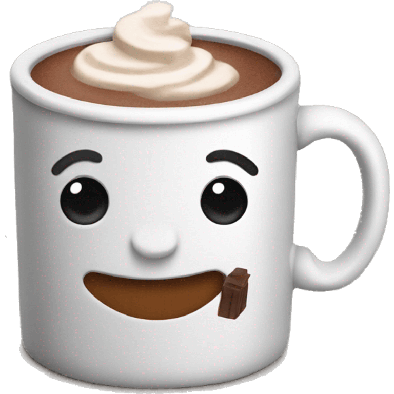 Hot cocoa in a mug emoji