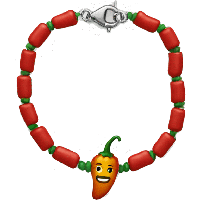 Chili bracelet  emoji