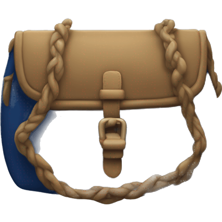 navy blue longchomp bag  emoji