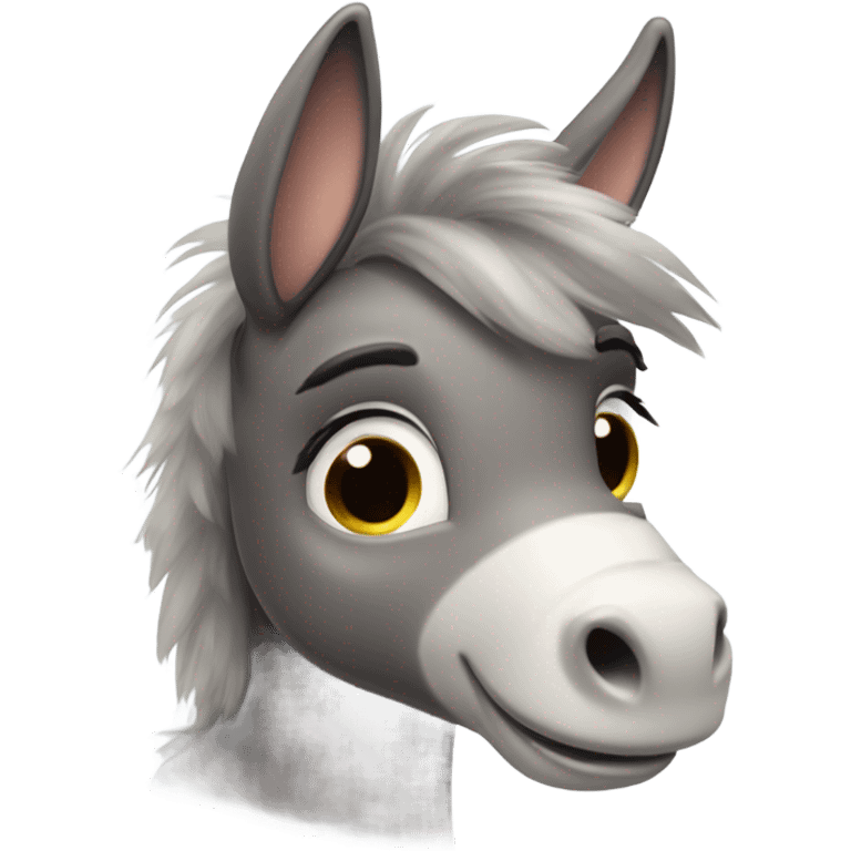 Donkey cute  emoji