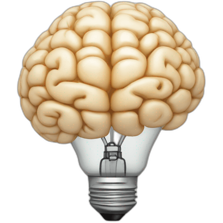 brain light bulb emoji