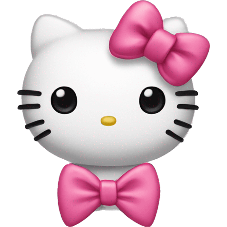 hello kitty with a bow emoji