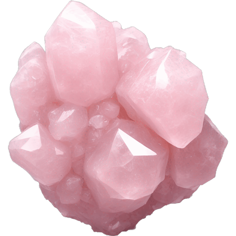 Rose quartz cluster emoji