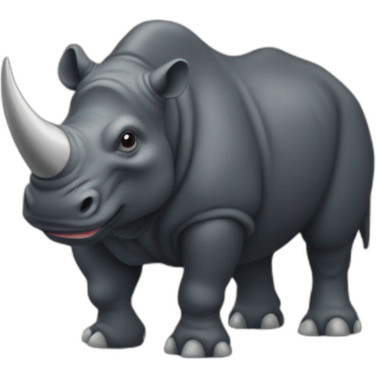 Rhinocéros noir emoji