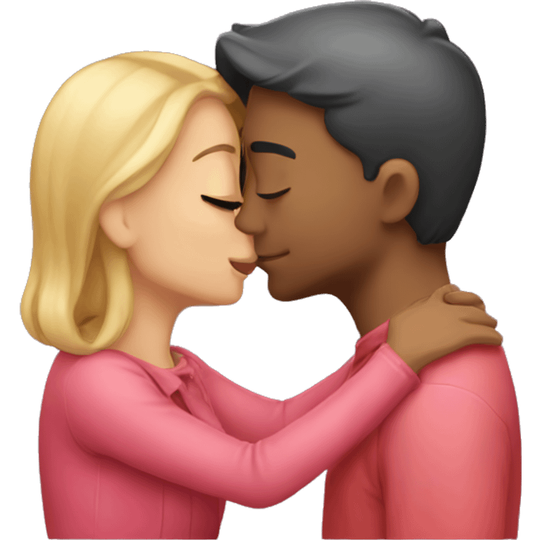 Kissing valentines emoji