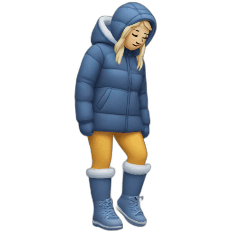 cindy with cold feet emoji