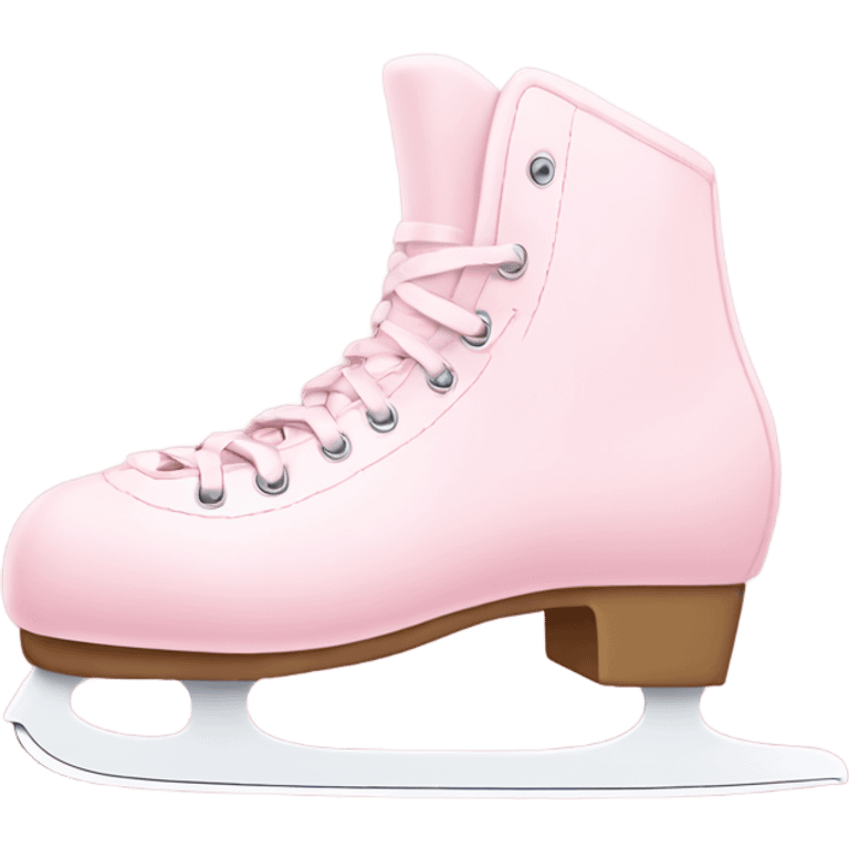 pastel pink ice skates emoji