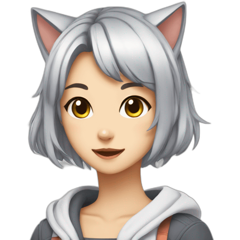 cat anime girl emoji