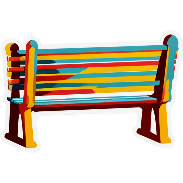 Park bench  emoji