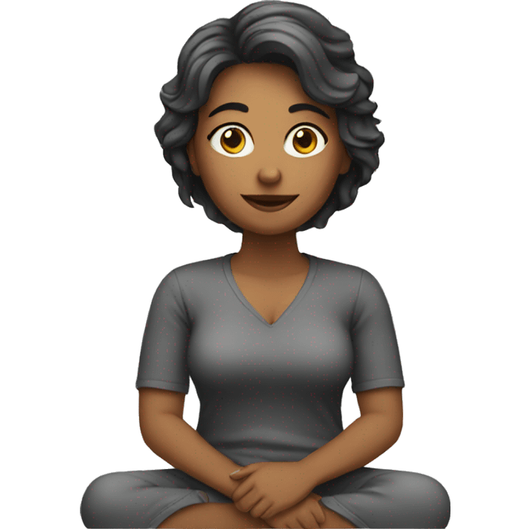 woman sitting down emoji