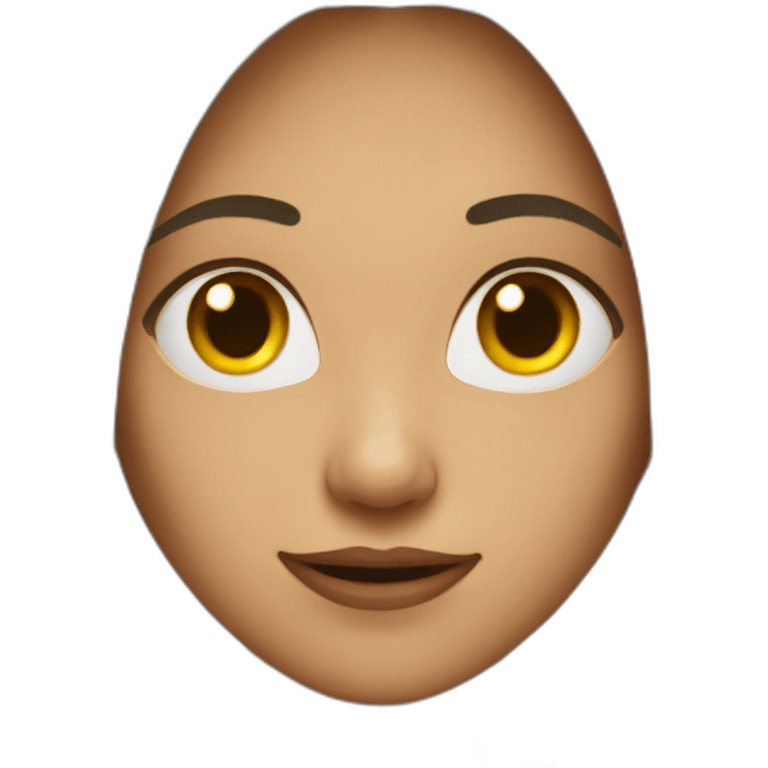 Women with cunning face emoji