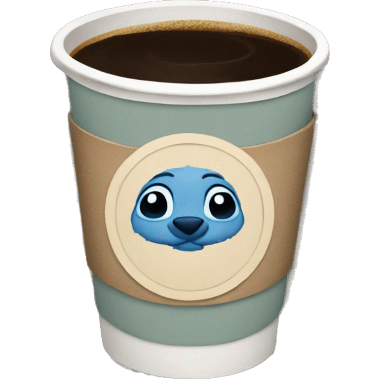 Stitch Starbucks coffee emoji