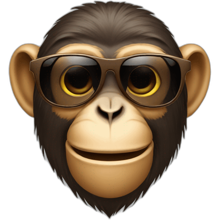 A monkey wearing sunglasses  emoji