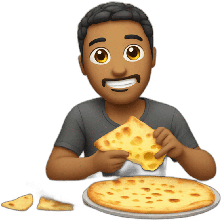 bro eating cheese naans emoji