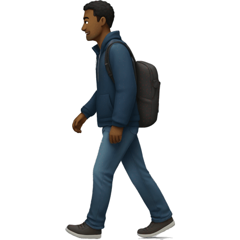 Man WALKING IN NIGhT emoji