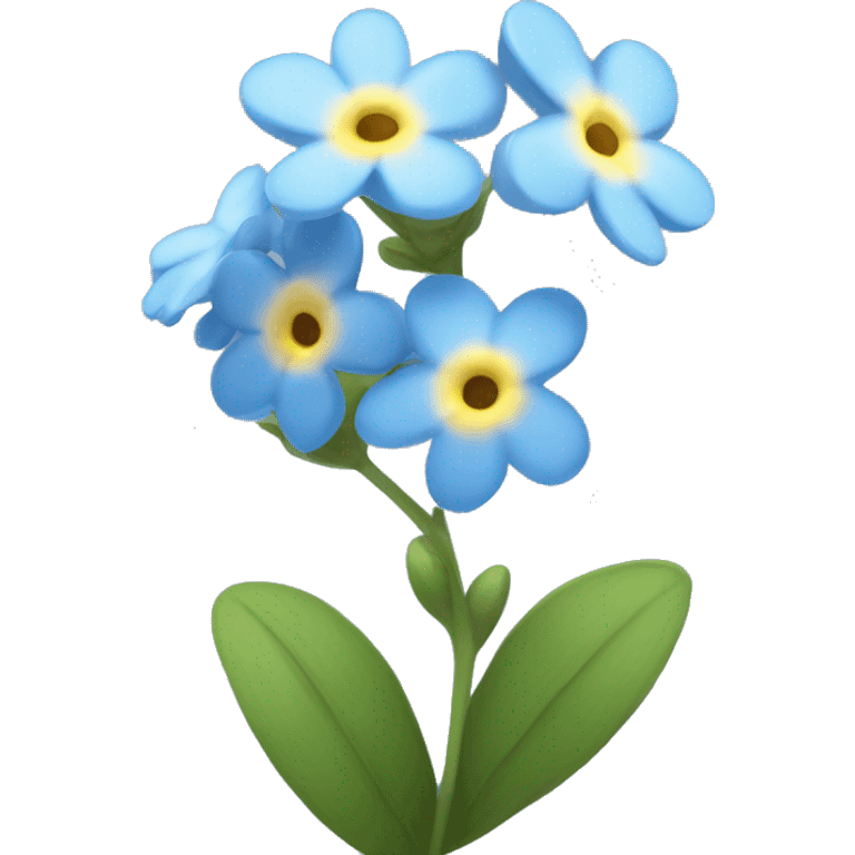 forget-me-not flower emoji