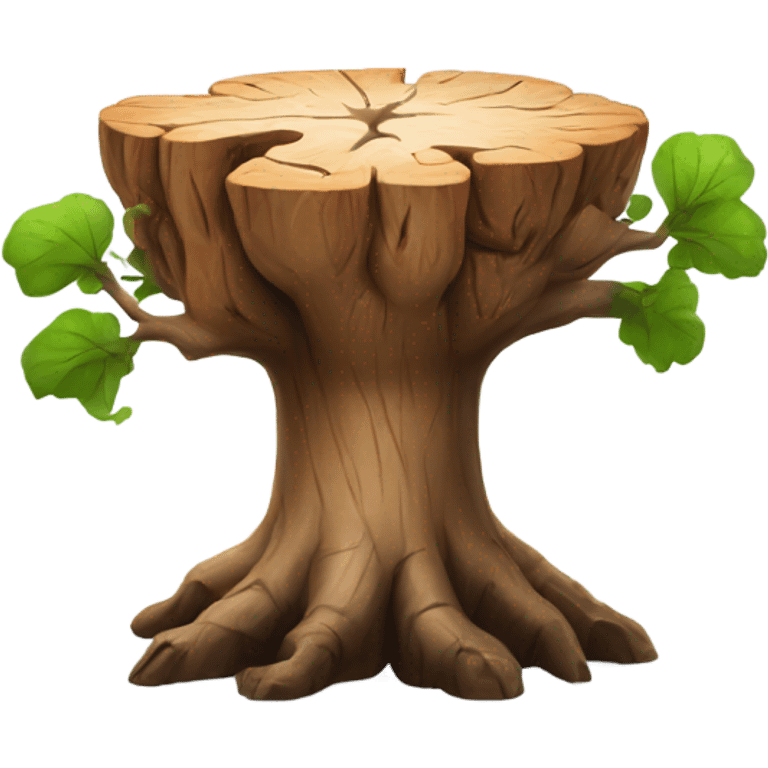 brain tree stump emoji