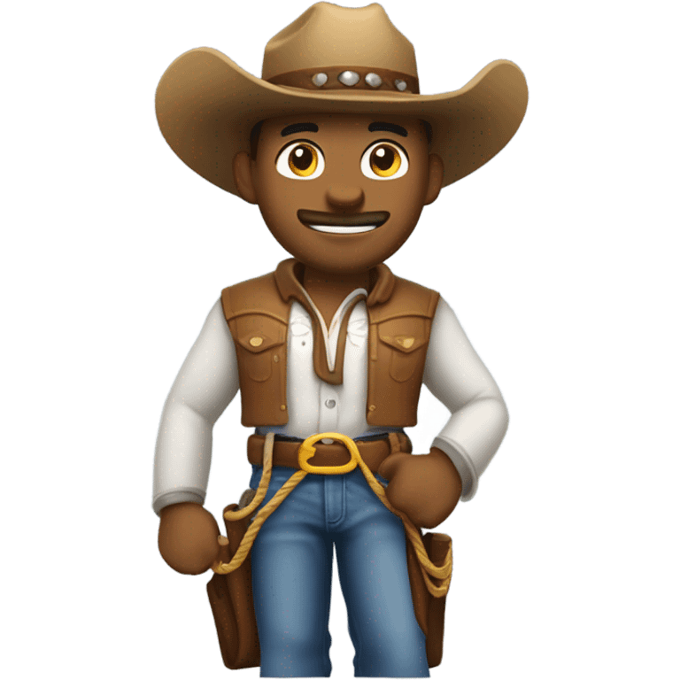 Shirtless cowboy emoji