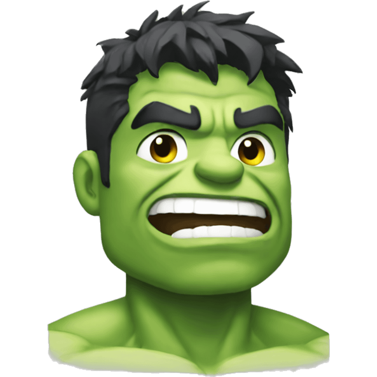 hulk smiling with shoulder emoji