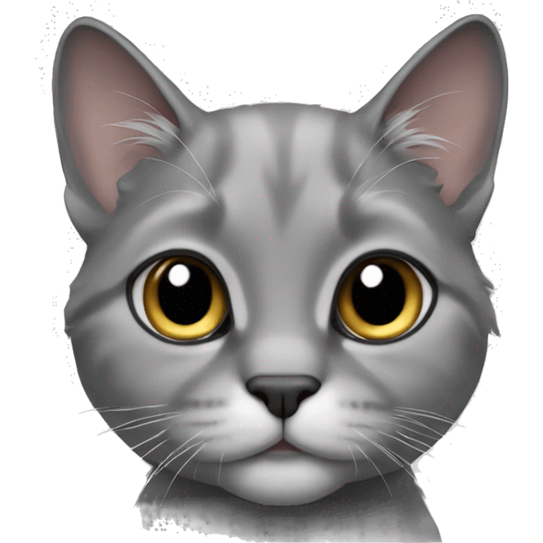 Gray lop-eared cat emoji