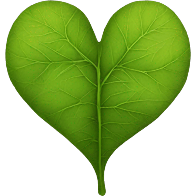 leaf heart emoji