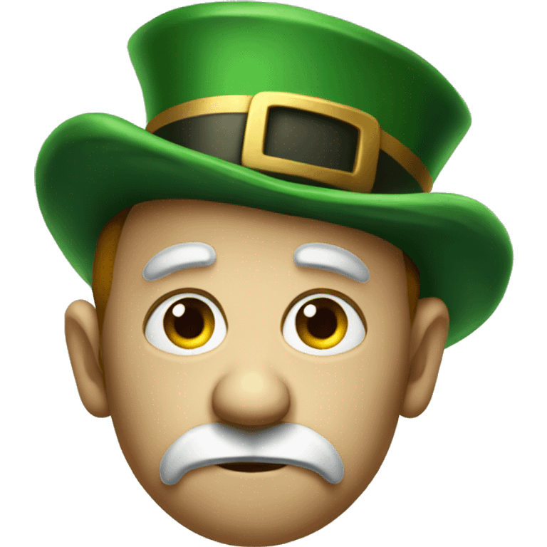 sad leprechaun emoji