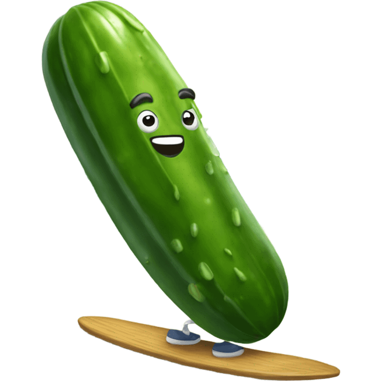 Pickle surfing  emoji