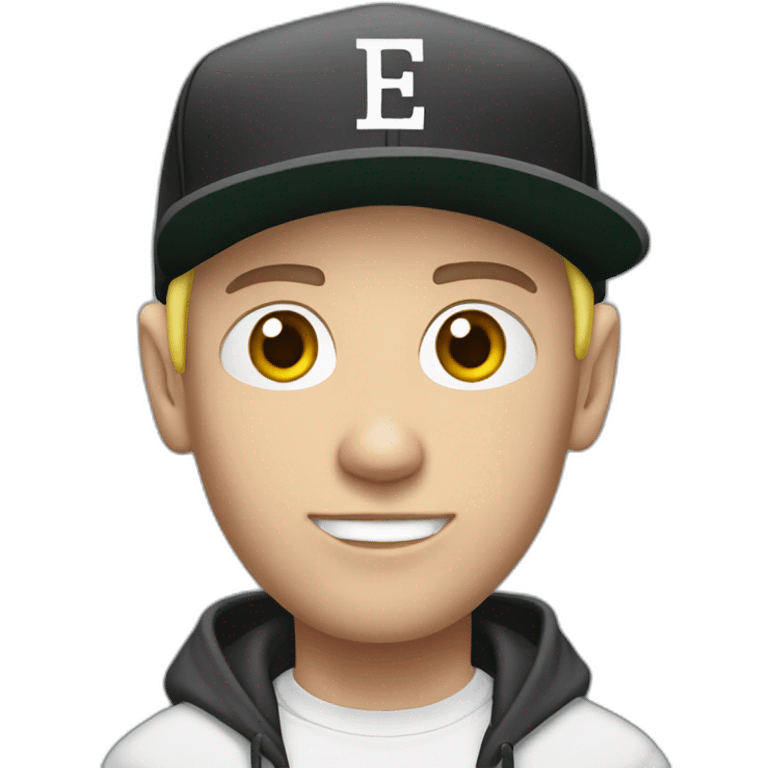 Eminem with the slim shady look emoji