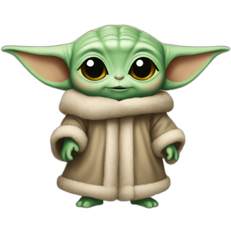 Baby Yoda Christmas emoji