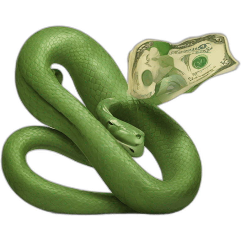 cobra with money emoji